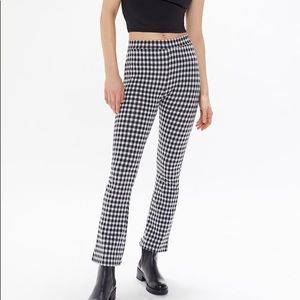 Urban Outfitters Casey Kick Flare Checkered Pant